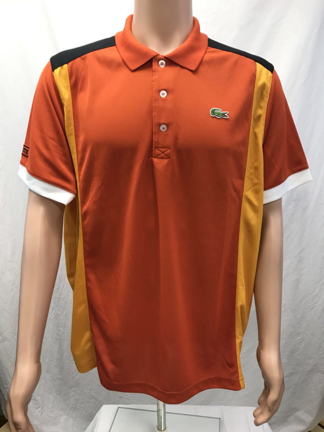 NWT Lacoste Men's Sports Short Sleeve Ultra Dry ColorBlock Polo, Sizes ...